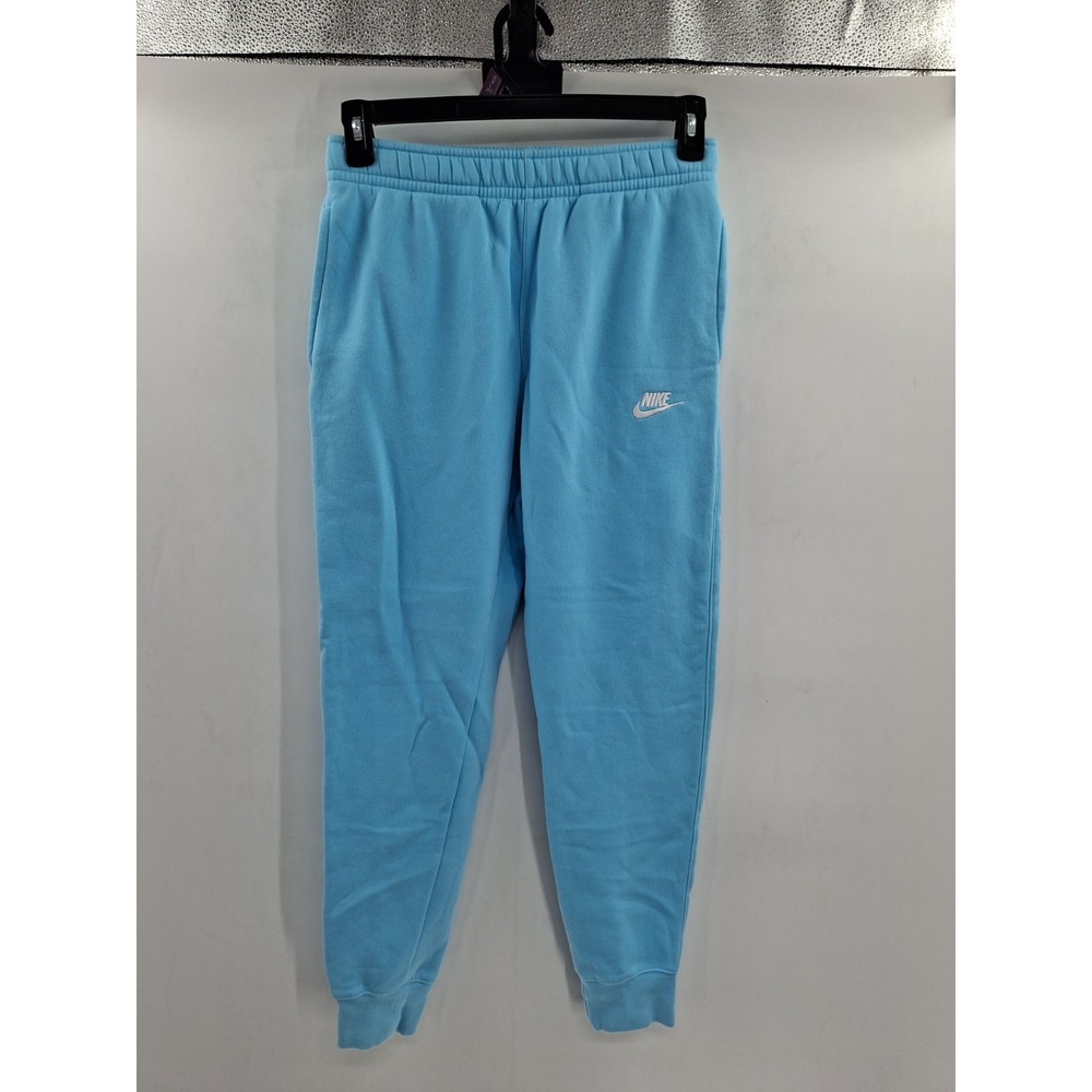 Nike Joggers Mens Small Light Blue Sportswear Club Fleece Standard Fit Taper Leg
